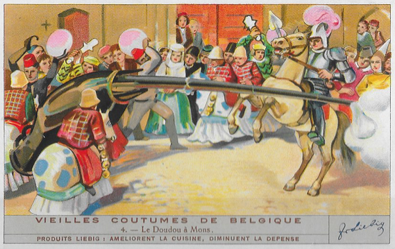Le Doudou à Mons (vieilles coutumes de Belgique) / Marque : Liebig