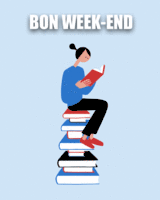 Bon week-end ! (GIF, lire, lecture, livres)