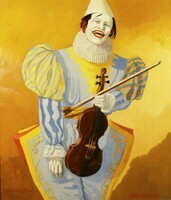 George Stanislaus van  Herwaarde, Pierrot with violin