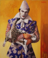 George Stanislaus van  Herwaarde, Pierrot met kat