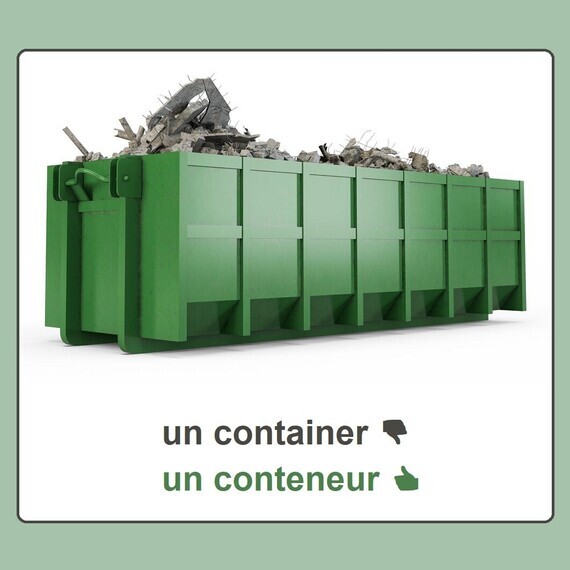 [anglicisme] un container / un conteneur