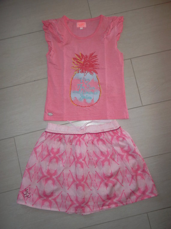 LCDP Happy Summer Cie TBE 12€ jupe 6 ans top petit 10 ans