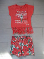LCDP Hawai short 5 ans (taille grand) top 8 ans neufs 18€