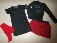 LCDP Rock with Me 8 ans jupe 6 ans(taille bien) collant 30/32 TBE 35€