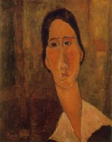 Modigliani - Jeanne Hebuterne With White Collar