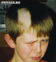 Les pires bêtises d'enfants en 100 imageskid-haircut-fail