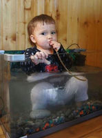 47 photos qui prouvent que les enfants se prennent pour des animauxkids-act-like-animals-aquarium__6