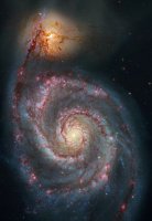 M51 - galaxie du Tourbillon Hubble Remix