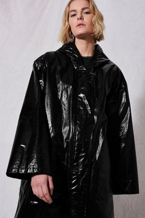 Boutique-Black-Coats-Vinyl-Raincoat-2