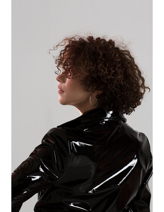 handmade-classical-sexy-knee-length-black-latex-long-women-coat-rain-jacket-trendy-4