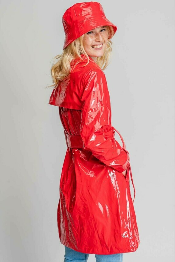 shiny-red-gabardine-waterproof-raincoat (1)