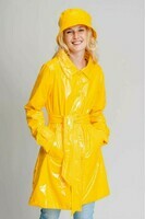 shiny-yellow-gabardine-waterproof-raincoat