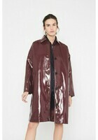 maroon-patent-leather-effect-trench-coat