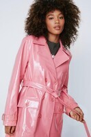pink-longline-vinyl-trench-coat