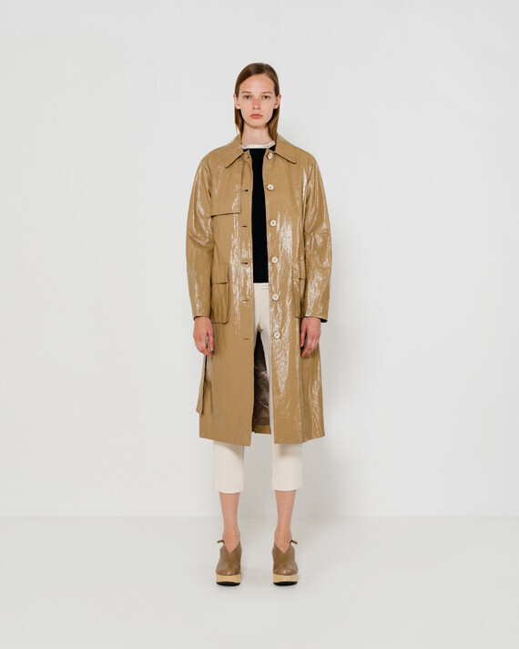 emin-and-paul-brown-patent-vegan-leather-trench-coat-front