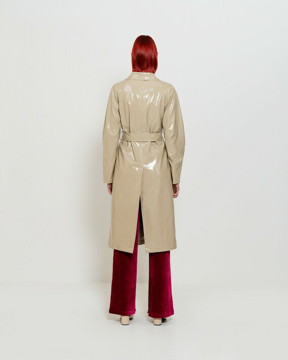 emin-and-paul-sand-patent-vegan-leather-trench-coat-back