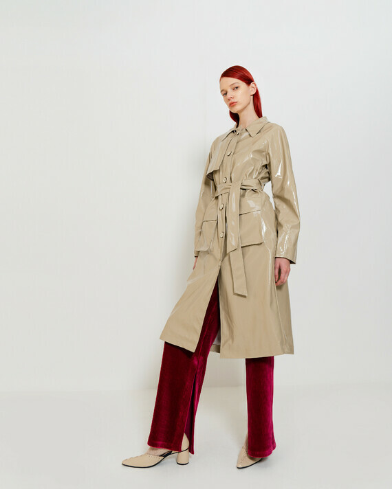 emin-and-paul-sand-patent-vegan-leather-trench-coat-editorial