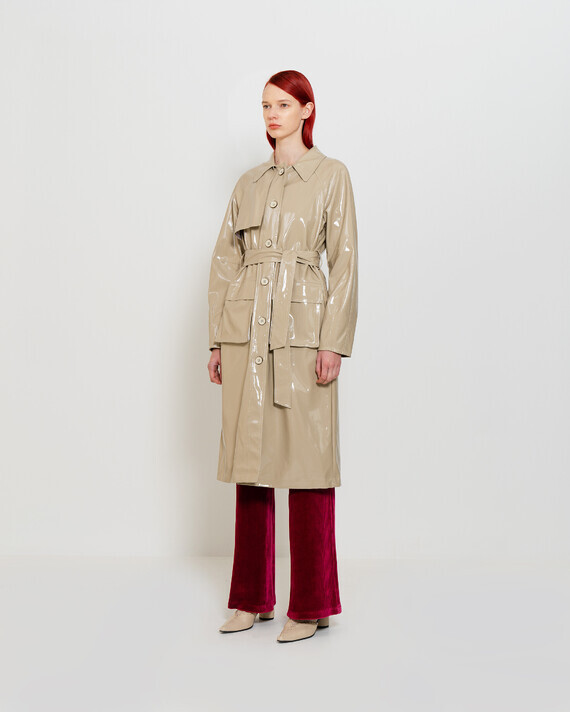 emin-and-paul-sand-patent-vegan-leather-trench-coat-side