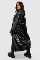 female-black-petite-vinyl-trench-coat