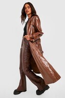 female-chocolate-vinyl-oversized-trench-coat (2)