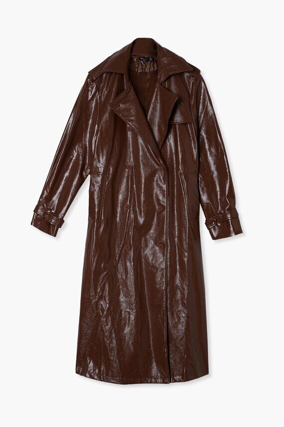 female-chocolate-vinyl-oversized-trench-coat (3)