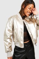 female-silver-metallic-vinyl-crop-faux-leather-bomber-jacket-- (2)