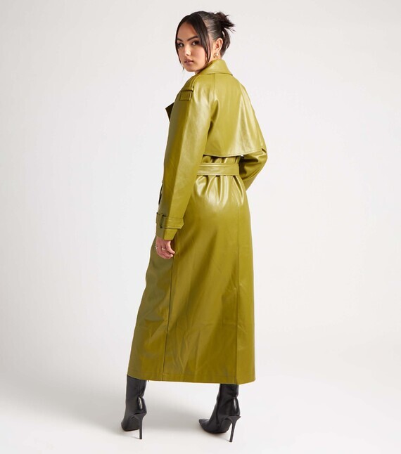 urban-bliss-green-leather-look-belted-trench-coat (4)