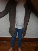 long gilet + tunique vert baudet hiver 2010/2011 8 ans + jeans catimini 8 ans