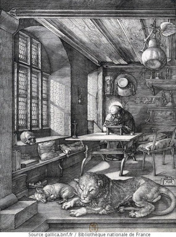 Dürer Saint-Jérôme dans son étude