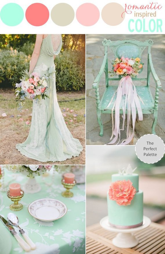 decoration-table-mariage-menthe-corail