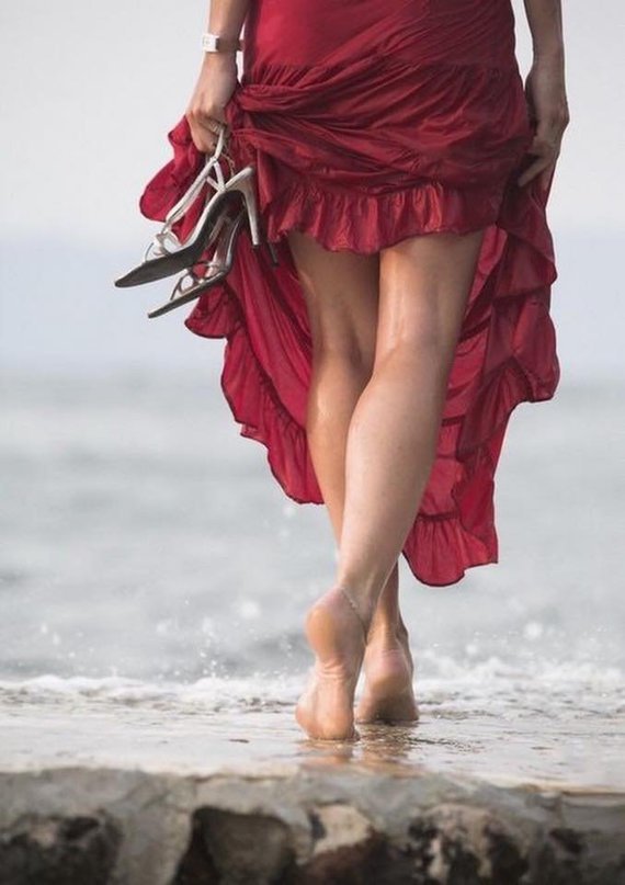 La robe à  la plage