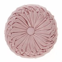 coussin rose rond