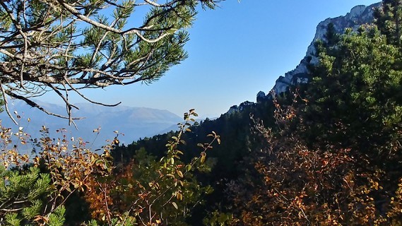 Paysage automne au dessus de Grenoble