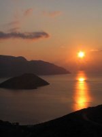 Coucher de soleil sur la mer Egee40