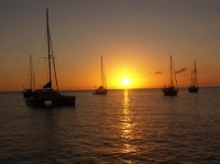 Polynésie - coucher de soleil