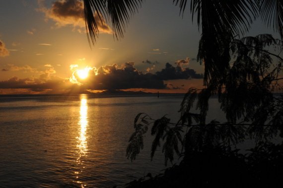 polynesie - coucher du soleil