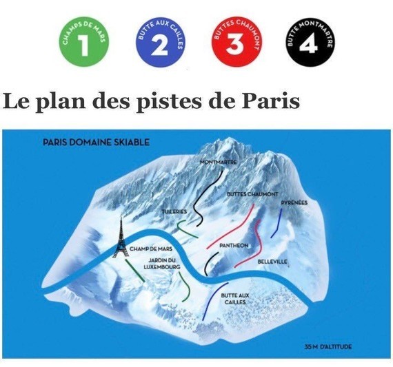 domaine skiable Paris - Une pensée pour tous le Parisiens qui souffrent !