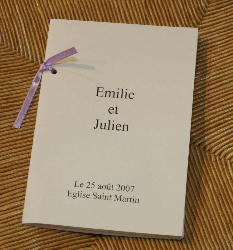 Livret De Messe Mariage Forum Vie Pratique