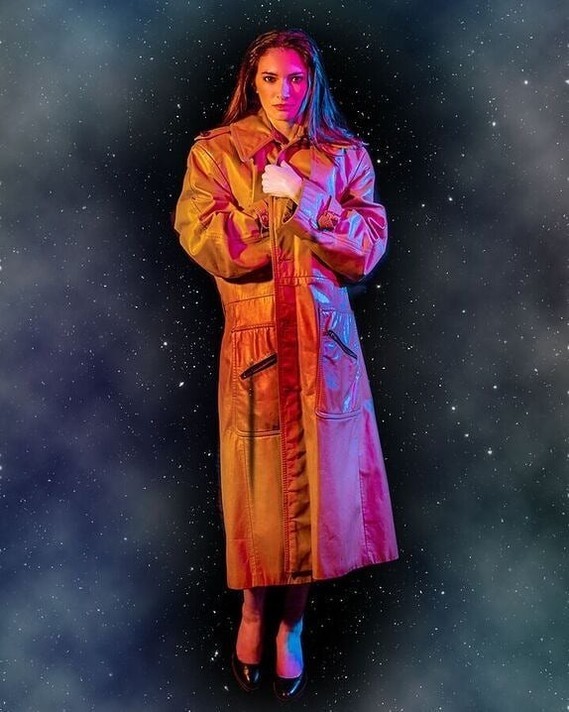 Space raincoat.