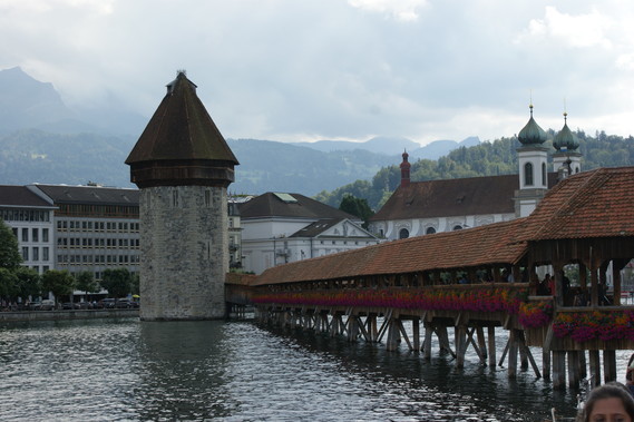 Le très célèbre pont couvert de Lucerne
