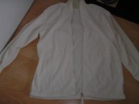 veste polaire blanche fine, carla faustini 46/48