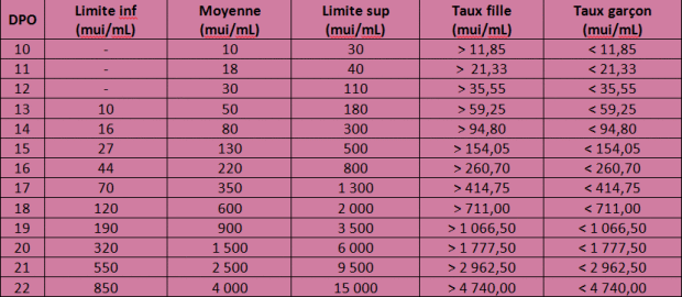 Taux Hcg Et Sexe Bebe Les Marsettes 2020 Futures Mamans