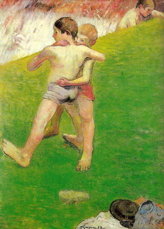Enfants luttant, Gauguin