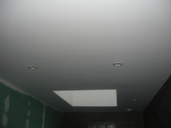 Plafond peint+ luminaires et VMC