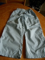 pantalon coton fin bleu