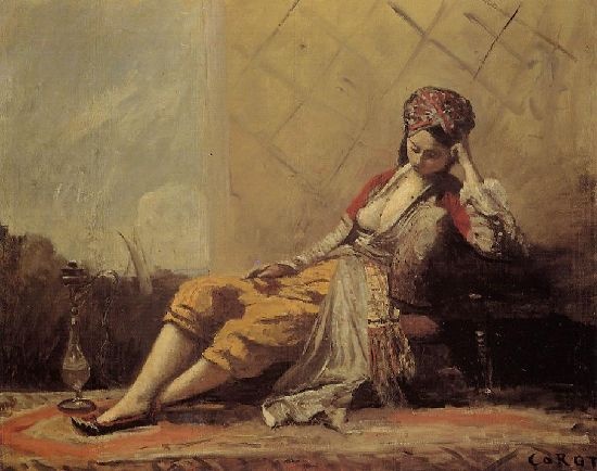 Odalisque - Jean-Baptiste-Camille Corot
