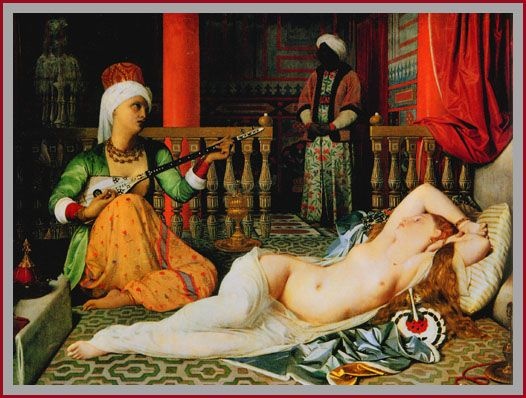 Odalisque with a slave - Jean Auguste Dominique Ingres
