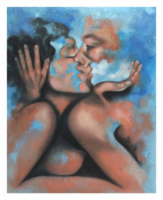 El beso azul affiche