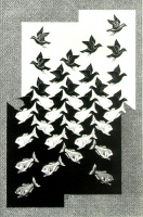 Maurits+Cornelis+Escher+-+Sky+and+Water+II+