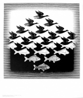 Maurits+Cornelis+Escher+-+Sky+Water+I+1938+